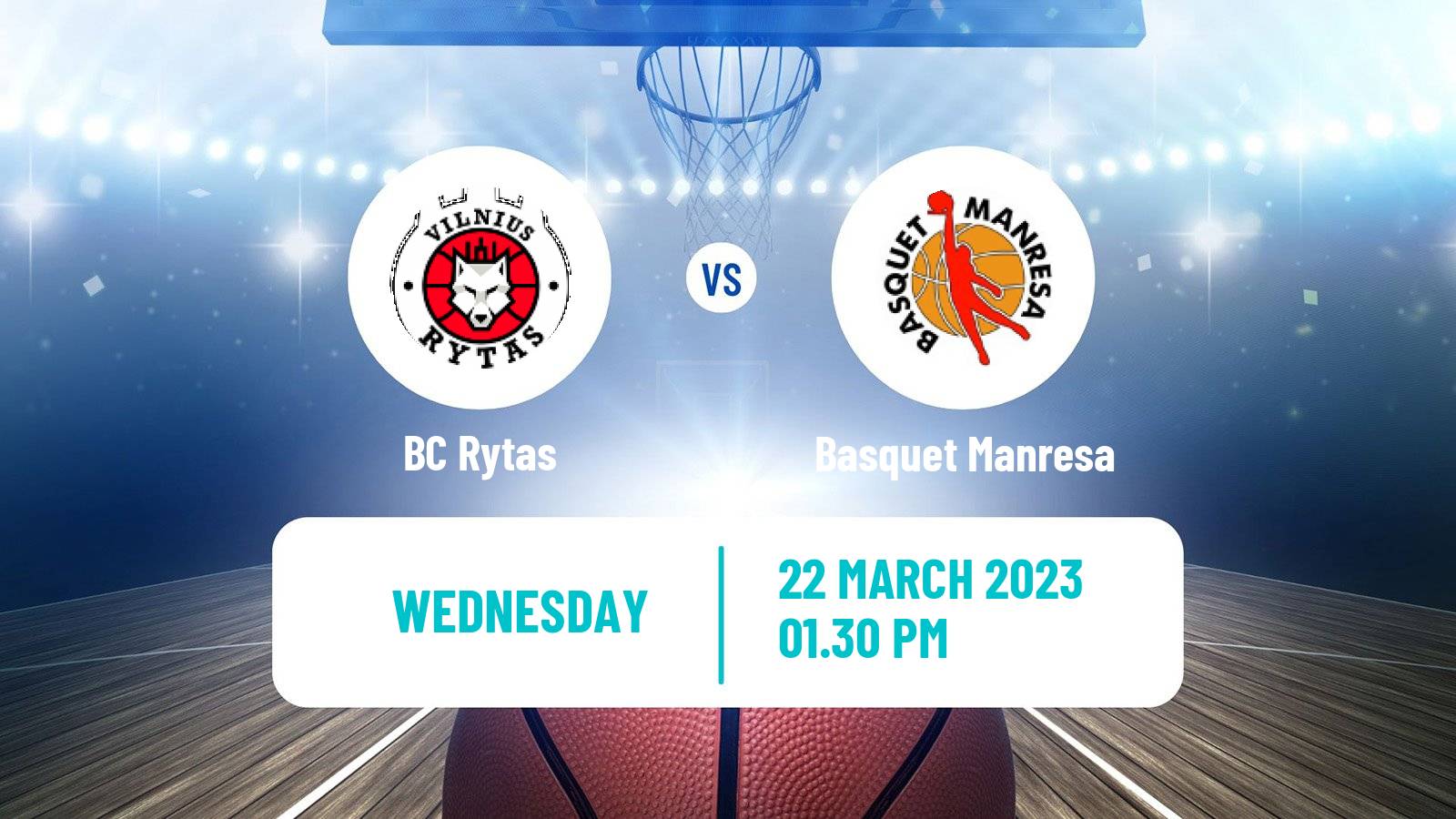 Basketball Champions League Basketball Rytas - Basquet Manresa