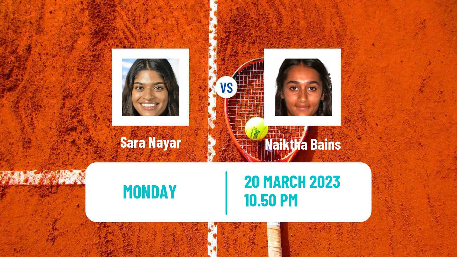 Tennis ITF Tournaments Sara Nayar - Naiktha Bains