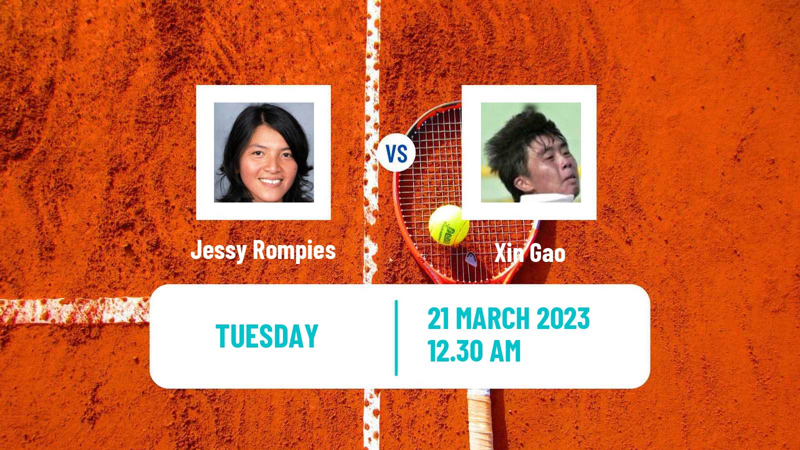 Tennis ITF Tournaments Jessy Rompies - Xin Gao