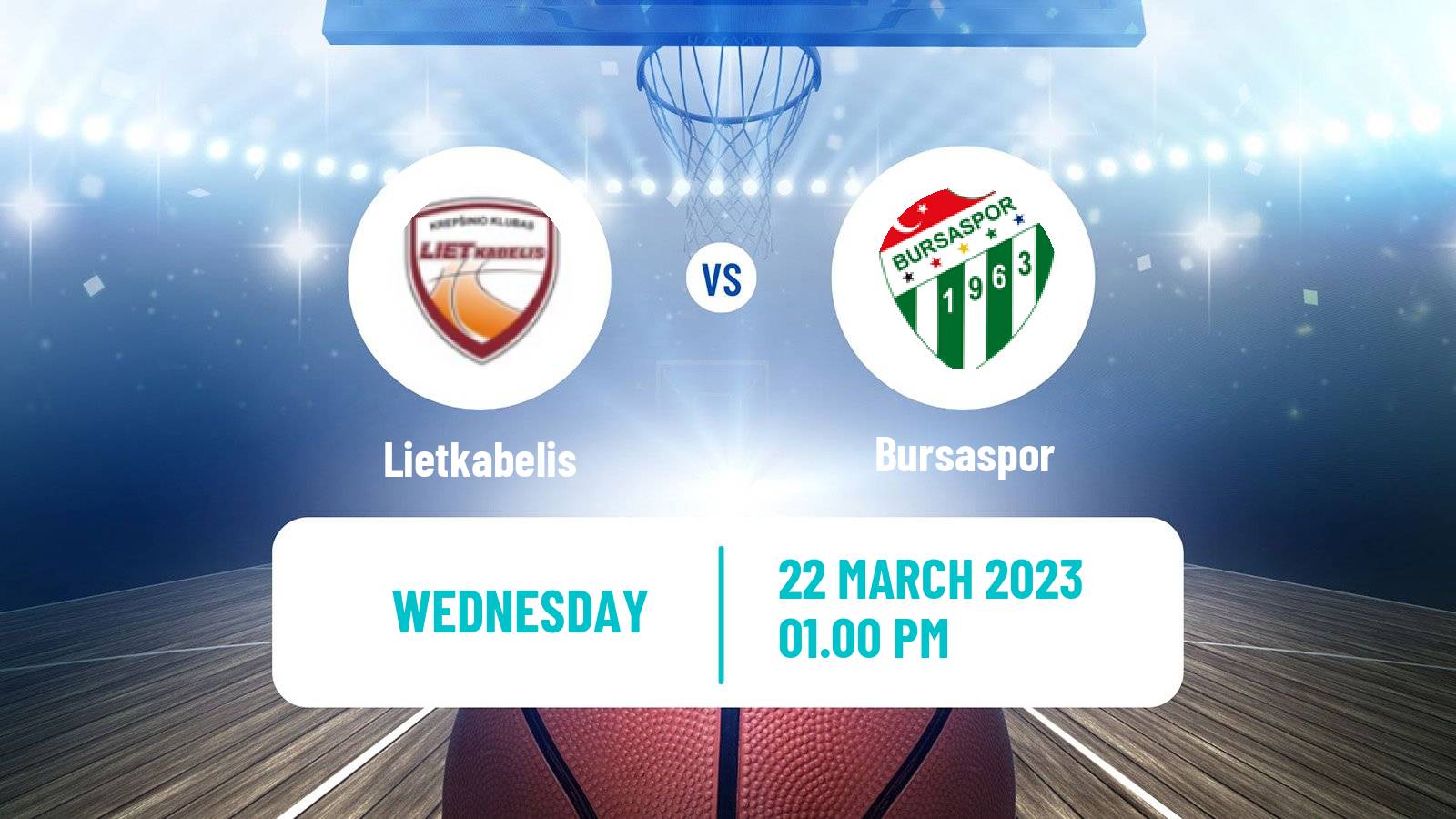 Basketball Eurocup Lietkabelis - Bursaspor
