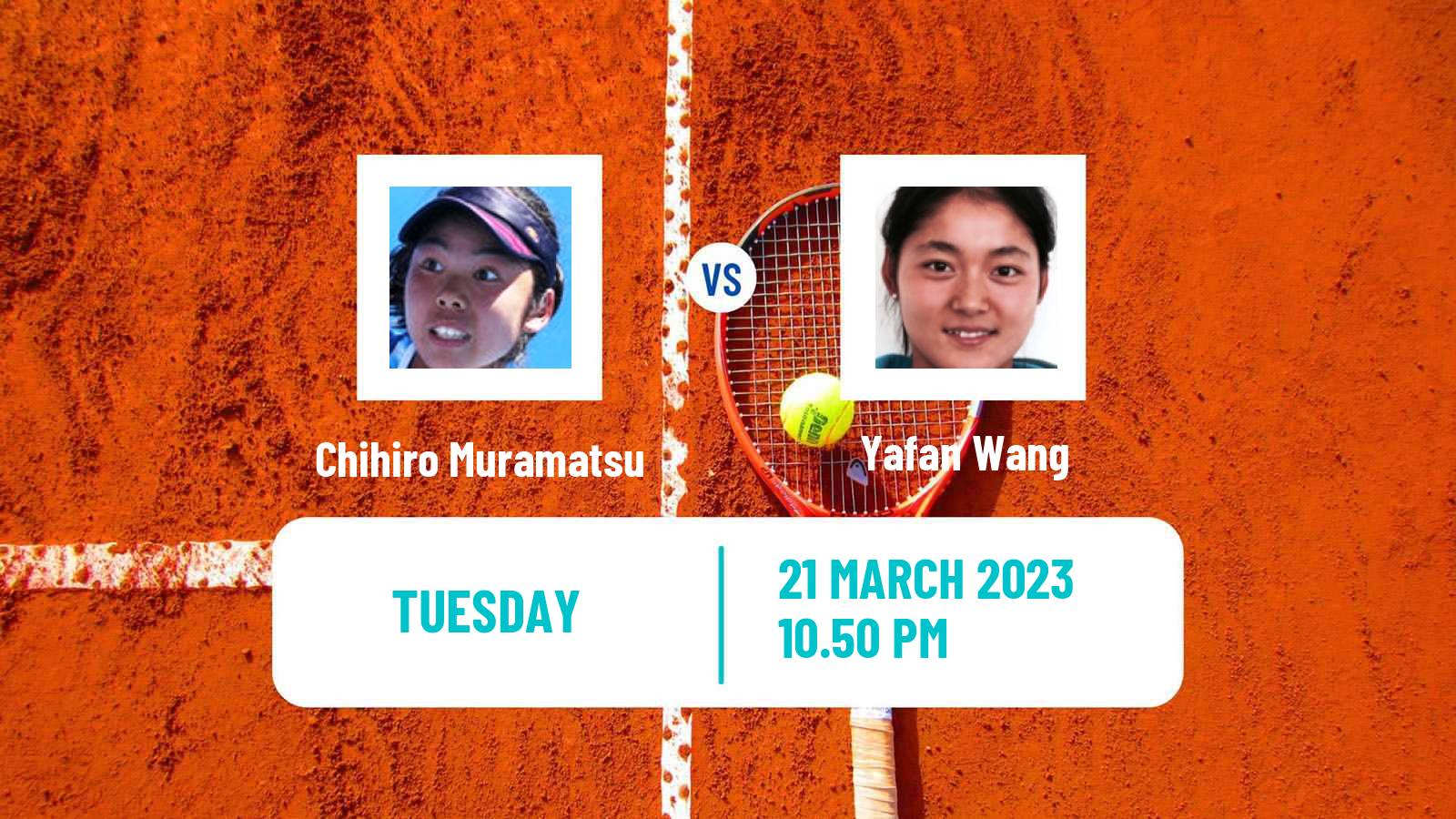 Tennis ITF Tournaments Chihiro Muramatsu - Yafan Wang