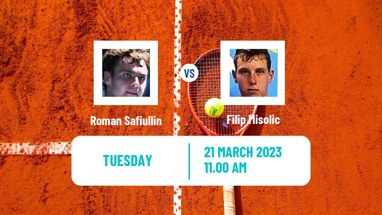 Tennis ATP Miami Roman Safiullin - Filip Misolic