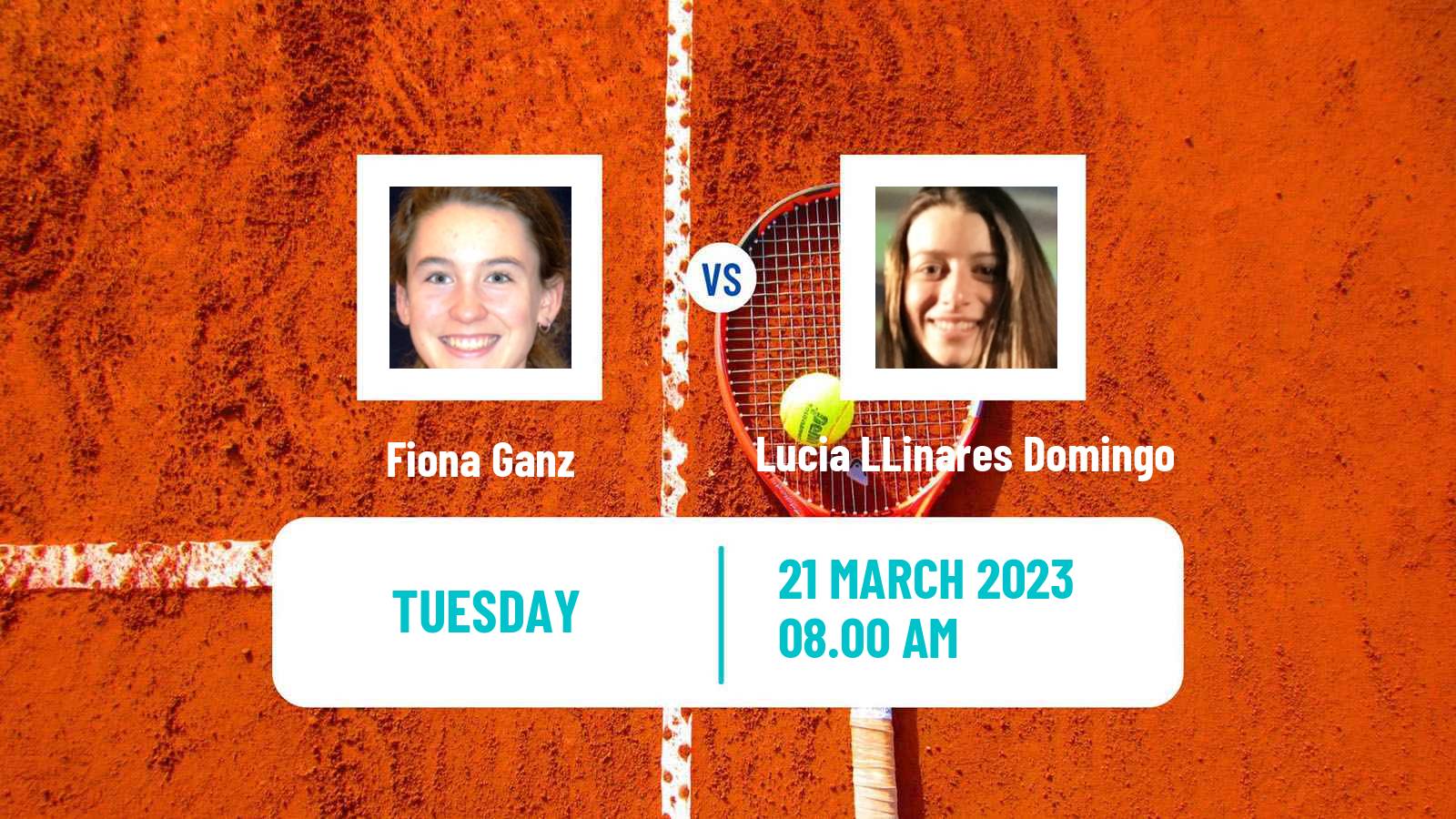 Tennis ITF Tournaments Fiona Ganz - Lucia LLinares Domingo
