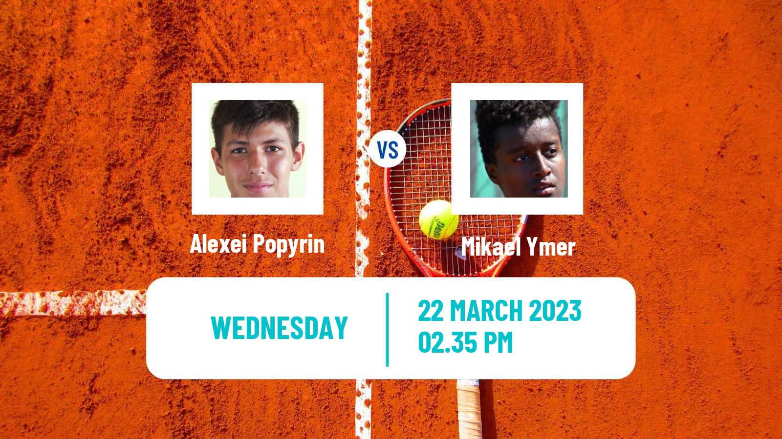 Tennis ATP Miami Alexei Popyrin - Mikael Ymer