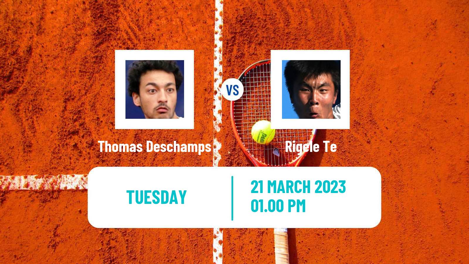 Tennis ITF Tournaments Thomas Deschamps - Rigele Te
