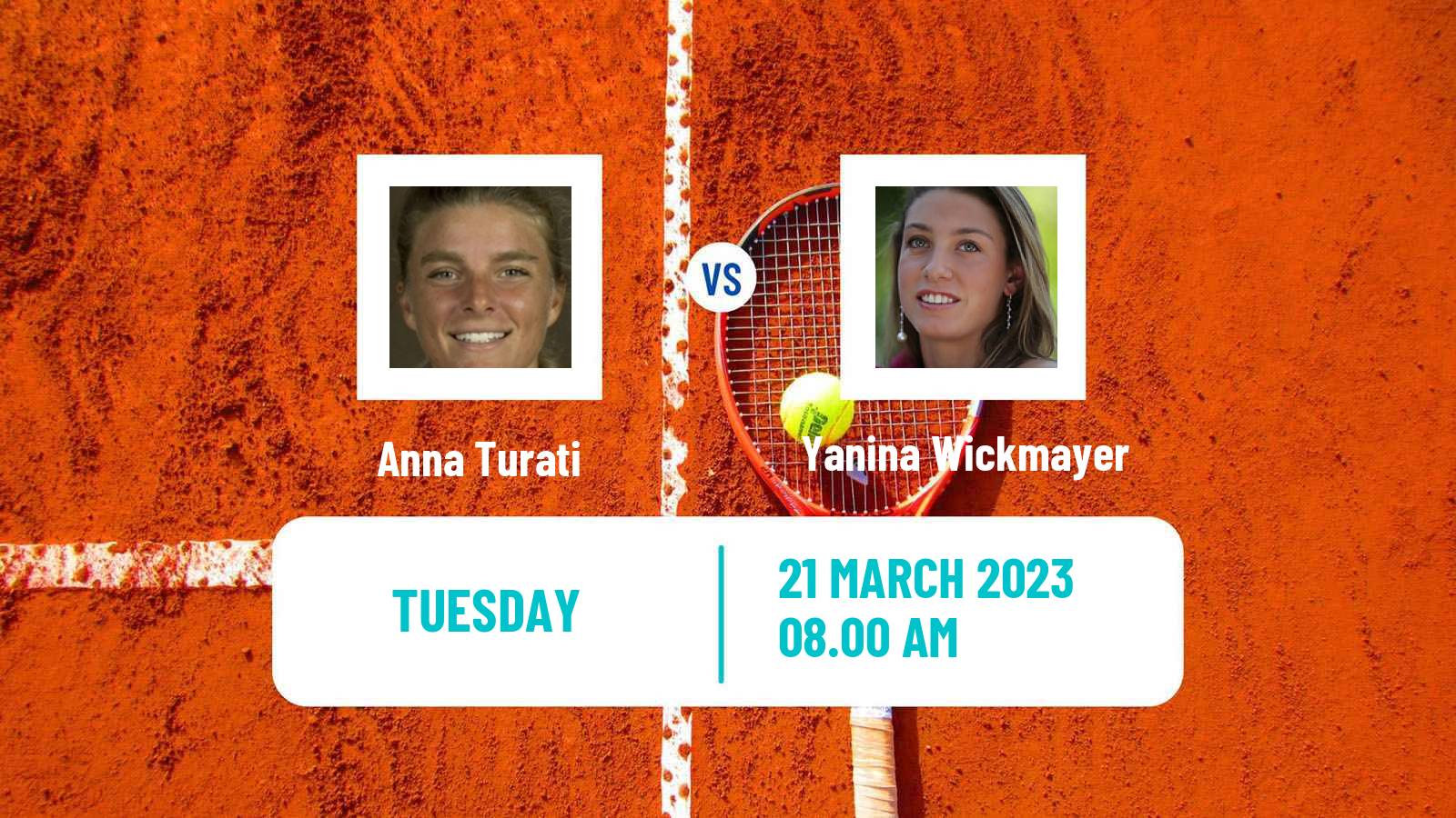 Tennis ITF Tournaments Anna Turati - Yanina Wickmayer