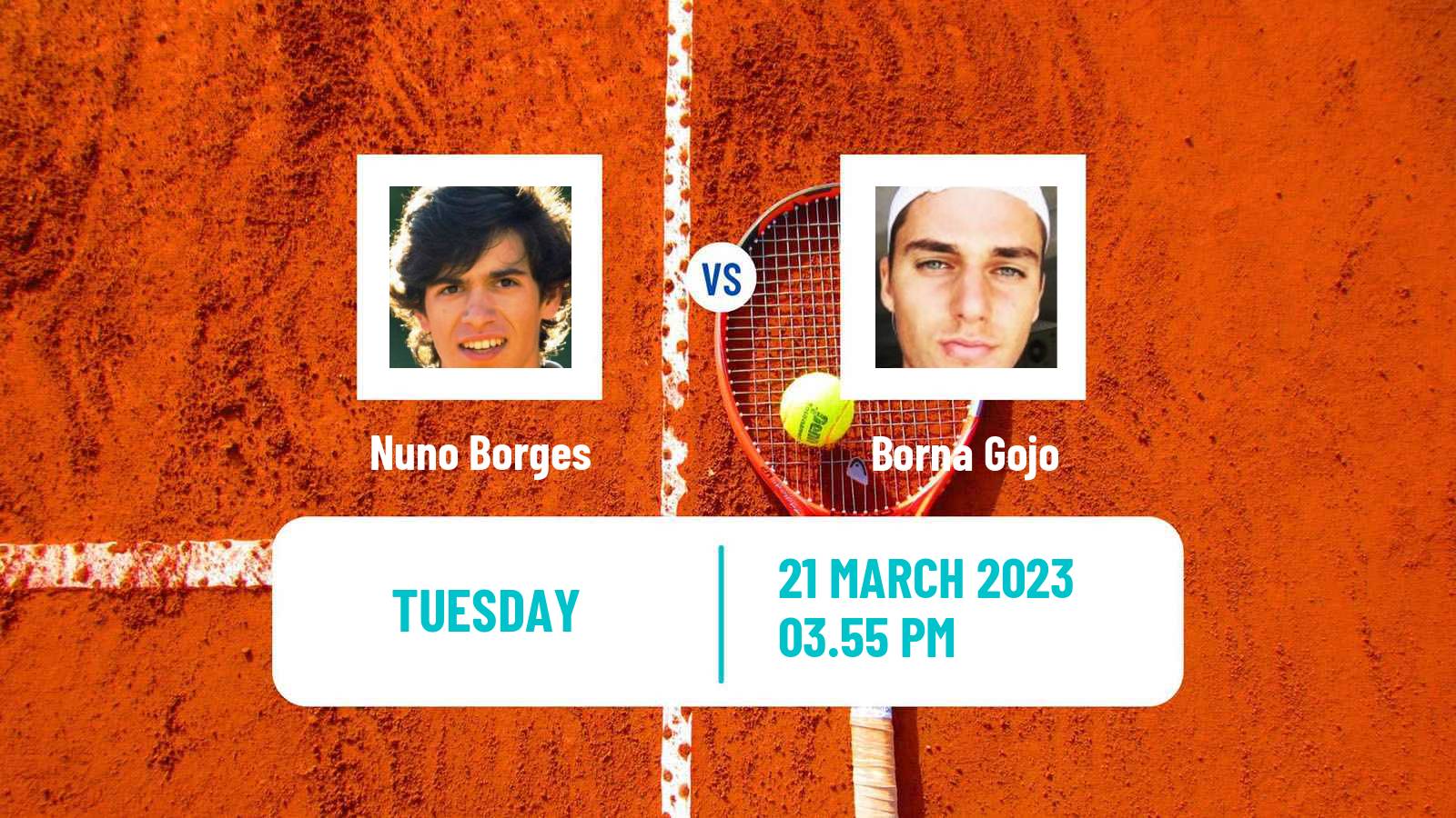 Tennis ATP Miami Nuno Borges - Borna Gojo