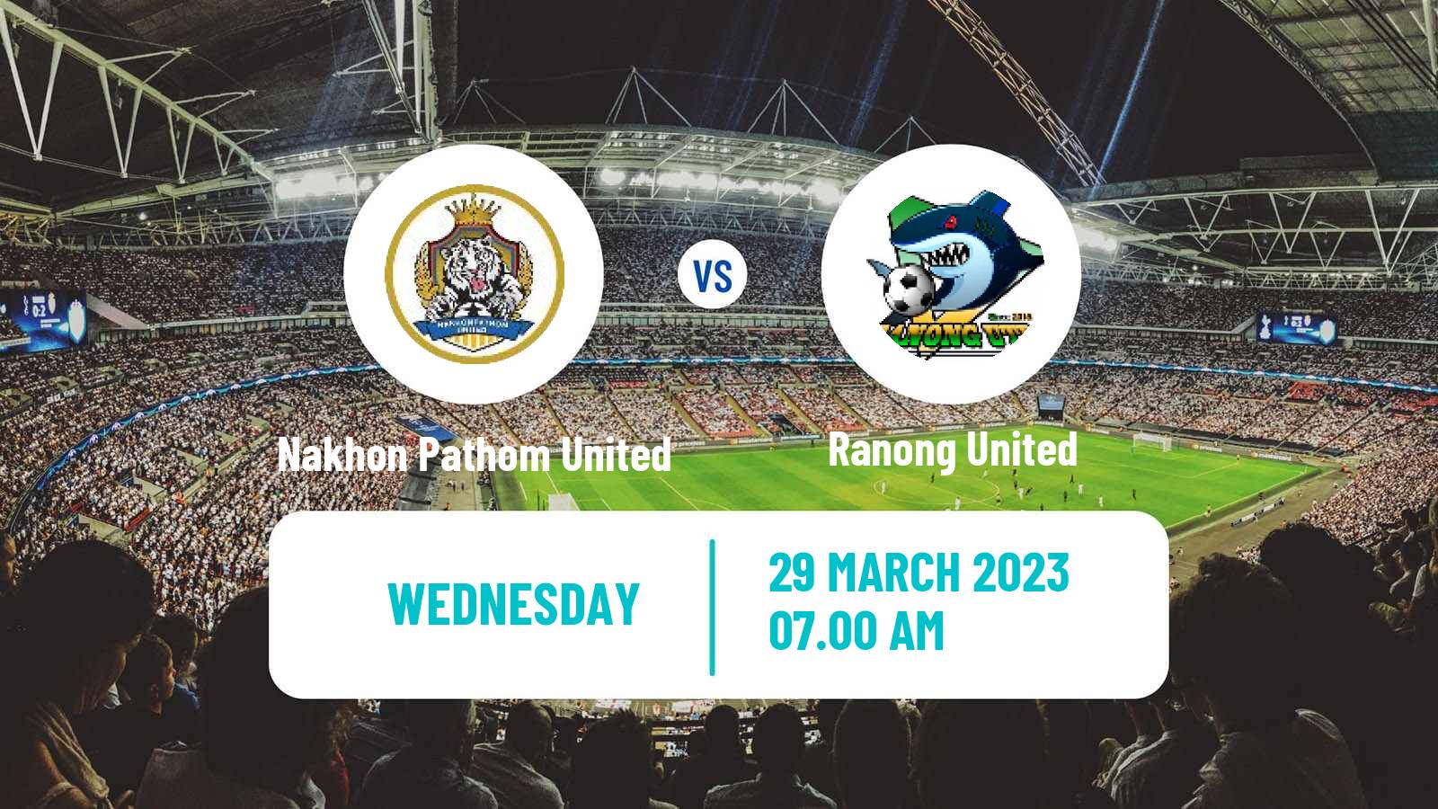 Soccer Thai League 2 Nakhon Pathom United - Ranong United