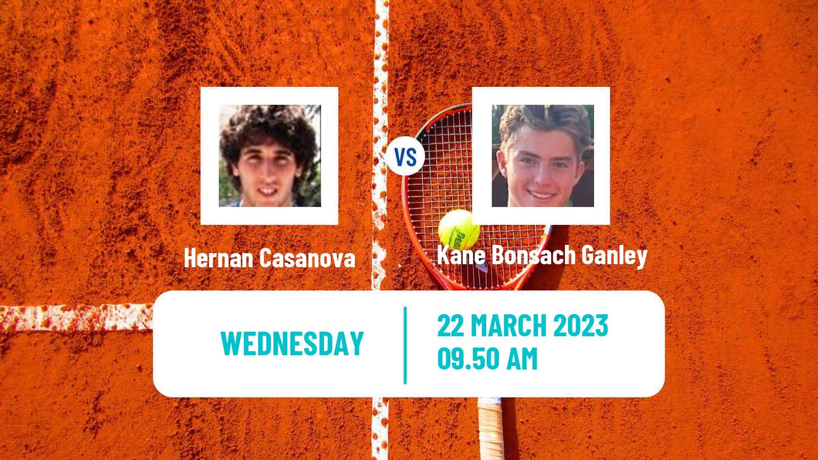 Tennis ITF Tournaments Hernan Casanova - Kane Bonsach Ganley