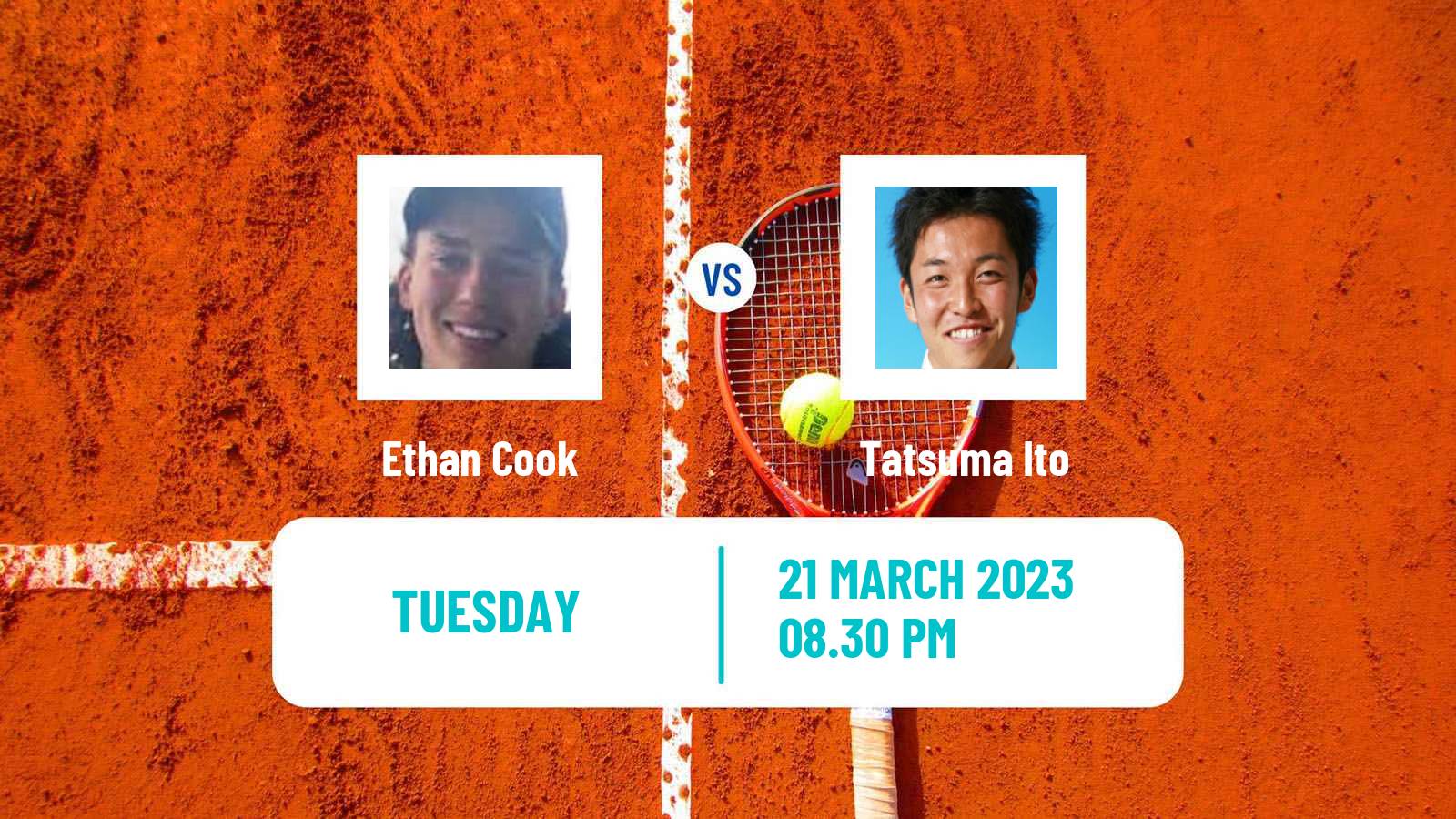 Tennis ITF Tournaments Ethan Cook - Tatsuma Ito