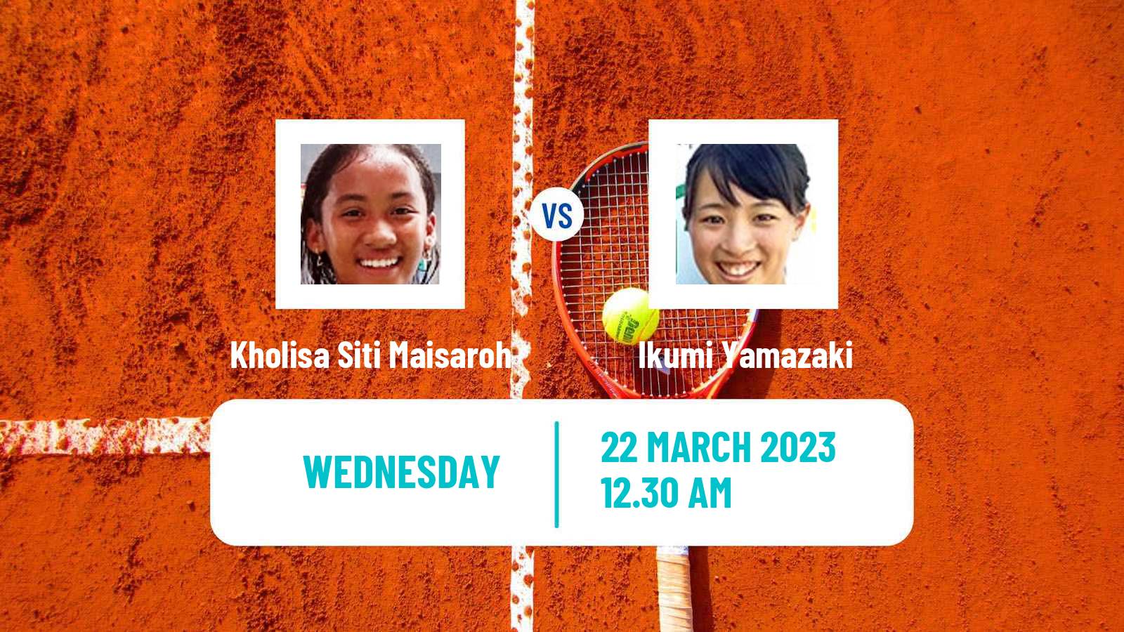 Tennis ITF Tournaments Kholisa Siti Maisaroh - Ikumi Yamazaki