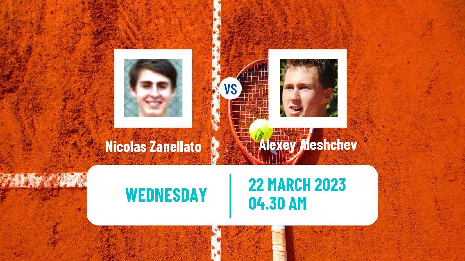 Tennis ITF Tournaments Nicolas Zanellato - Alexey Aleshchev