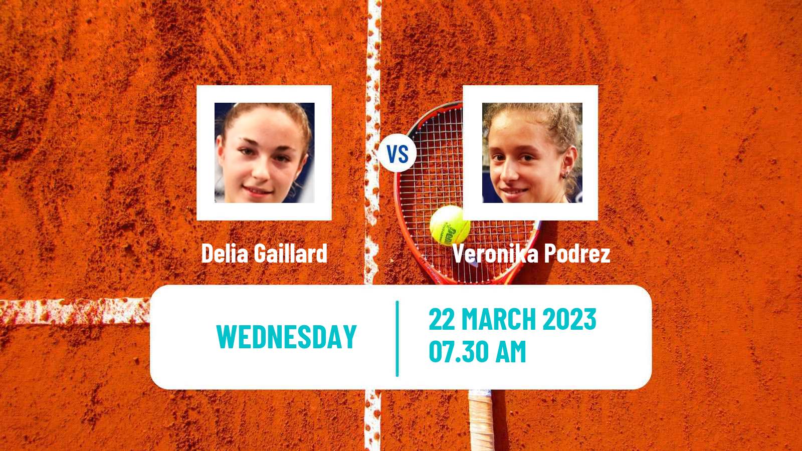 Tennis ITF Tournaments Delia Gaillard - Veronika Podrez