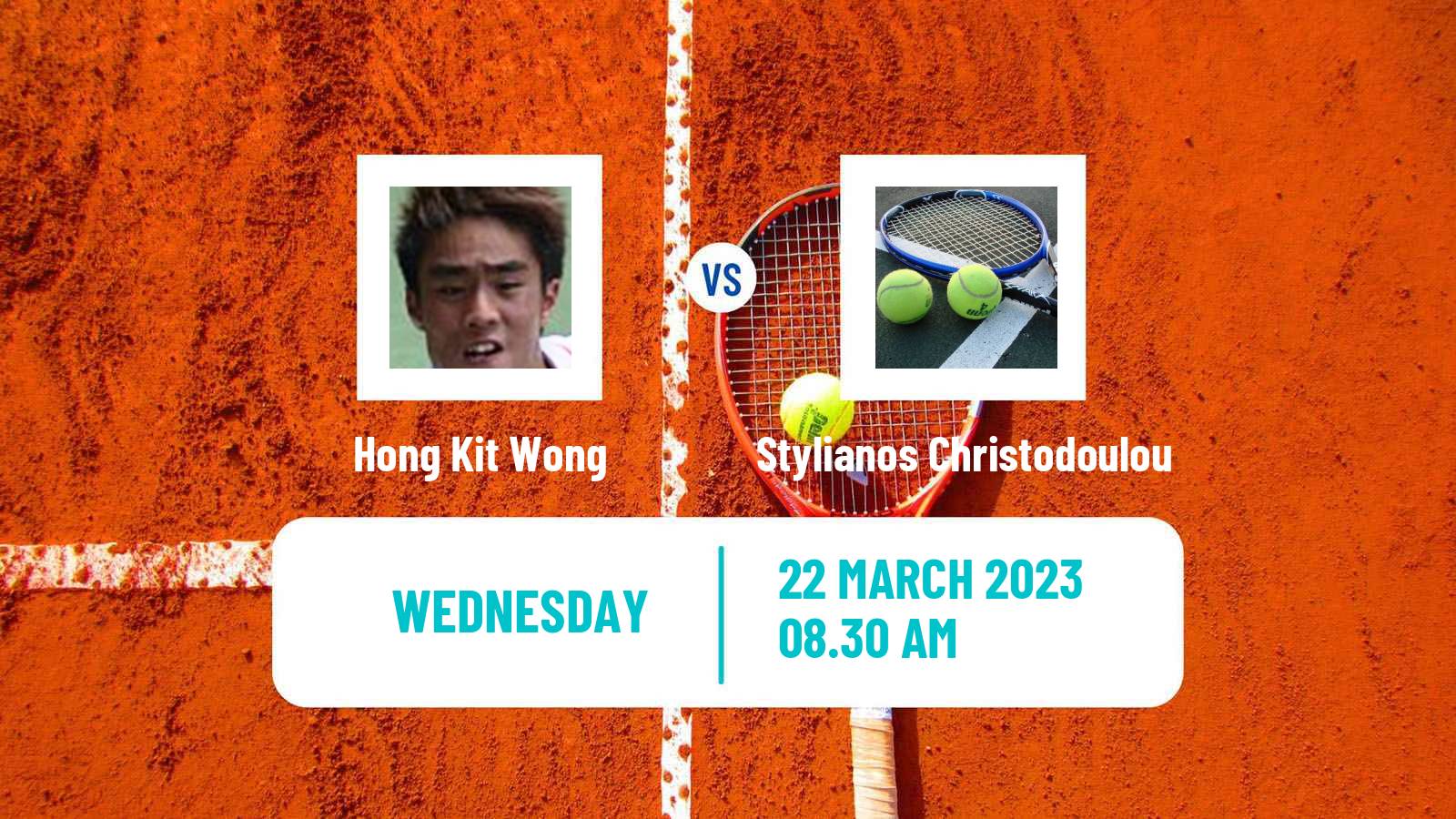 Tennis ITF Tournaments Hong Kit Wong - Stylianos Christodoulou