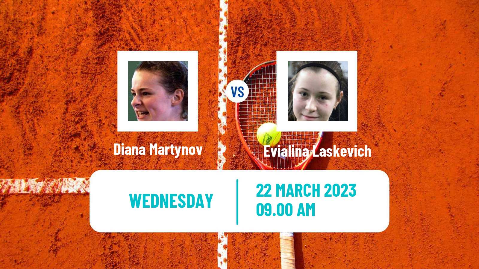 Tennis ITF Tournaments Diana Martynov - Evialina Laskevich