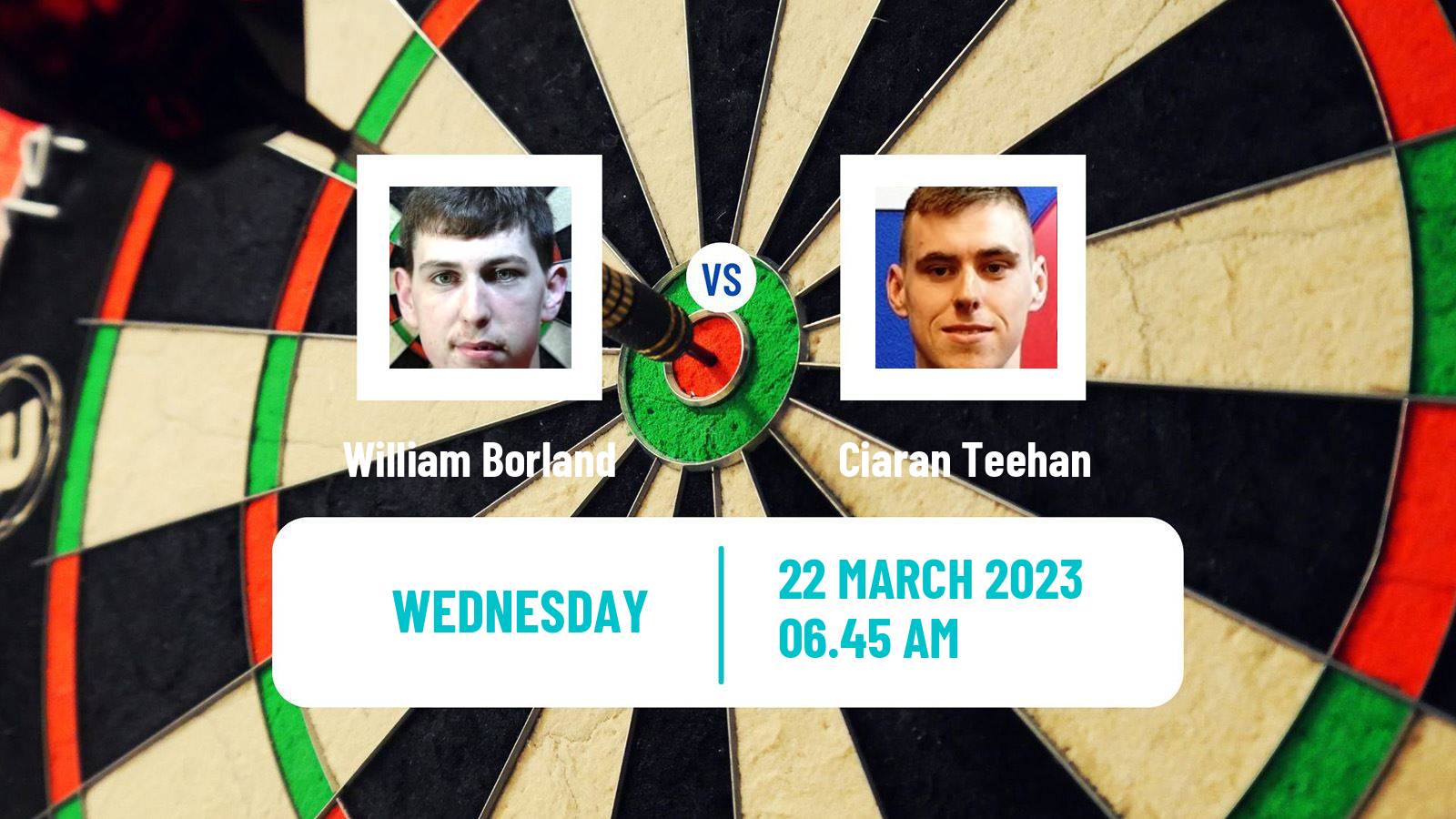 Darts Darts William Borland - Ciaran Teehan