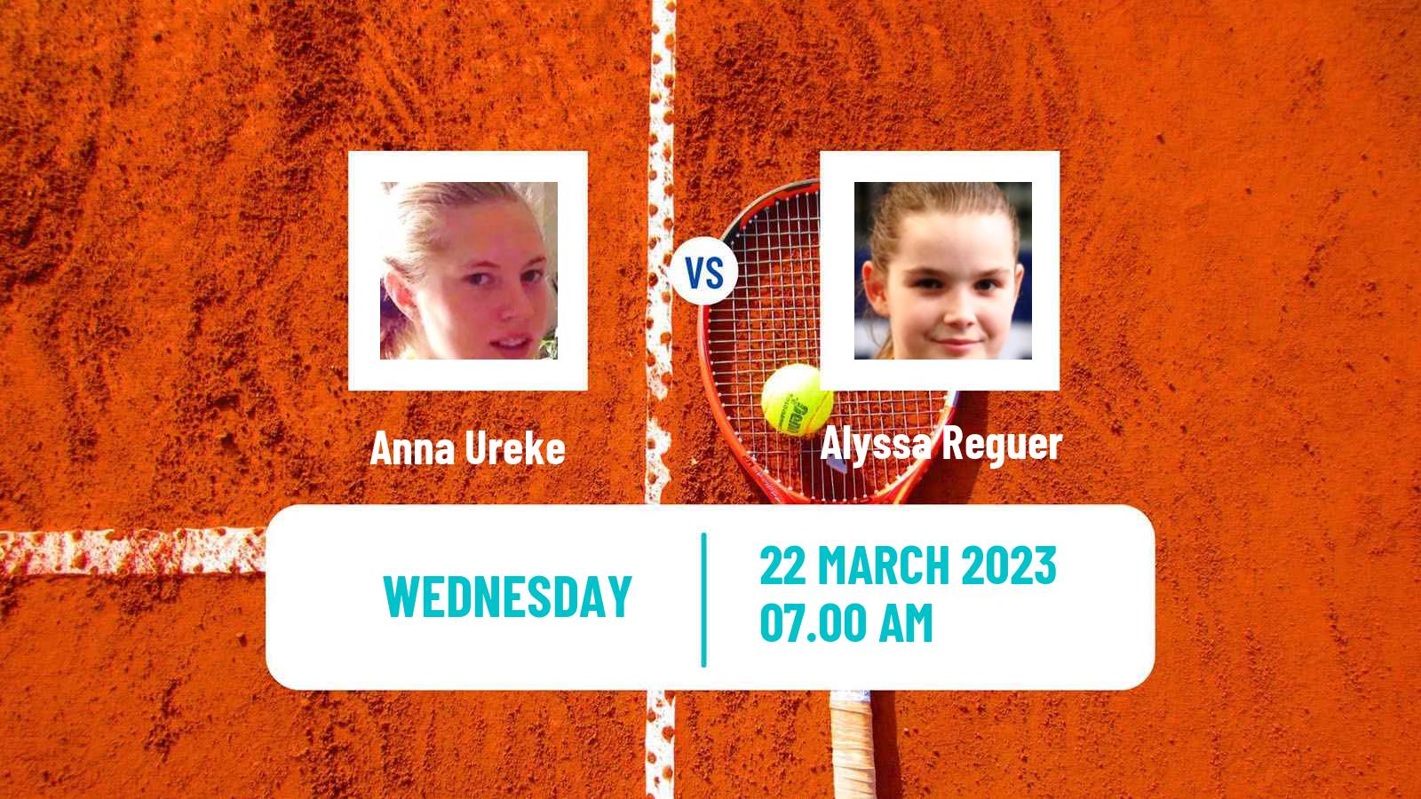 Tennis ITF Tournaments Anna Ureke - Alyssa Reguer