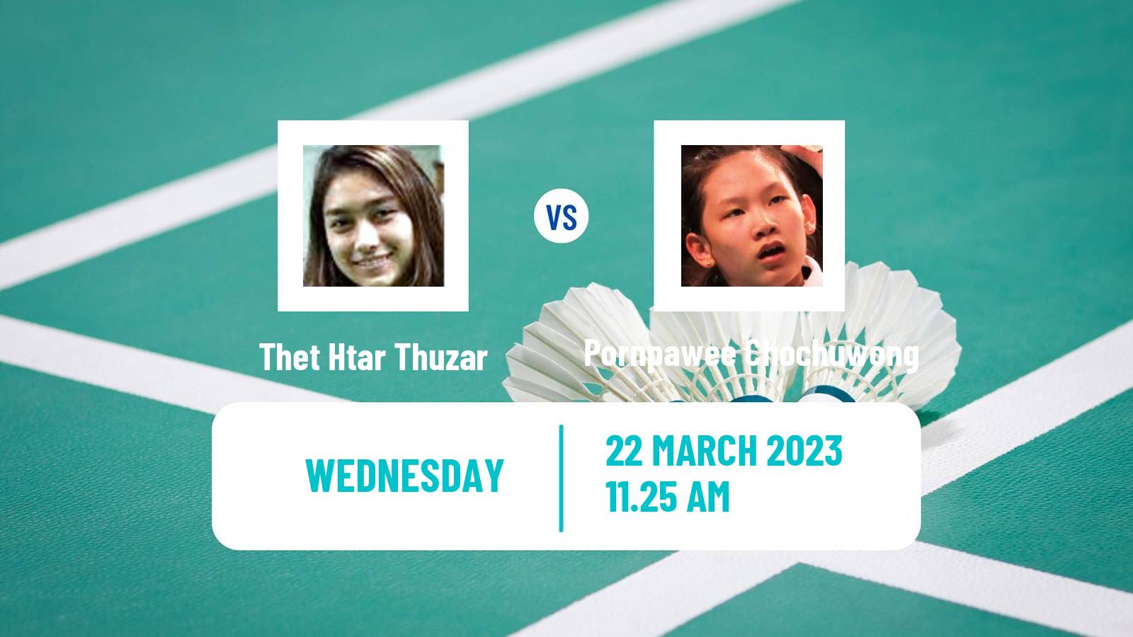 Badminton Badminton Thet Htar Thuzar - Pornpawee Chochuwong