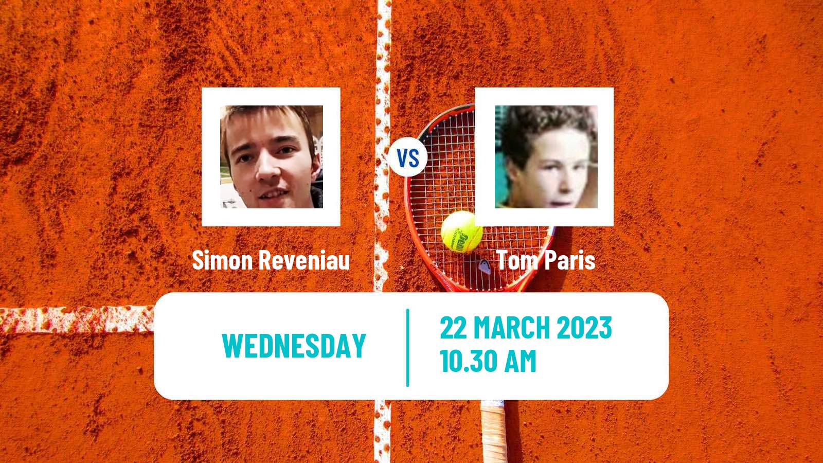 Tennis ITF Tournaments Simon Reveniau - Tom Paris