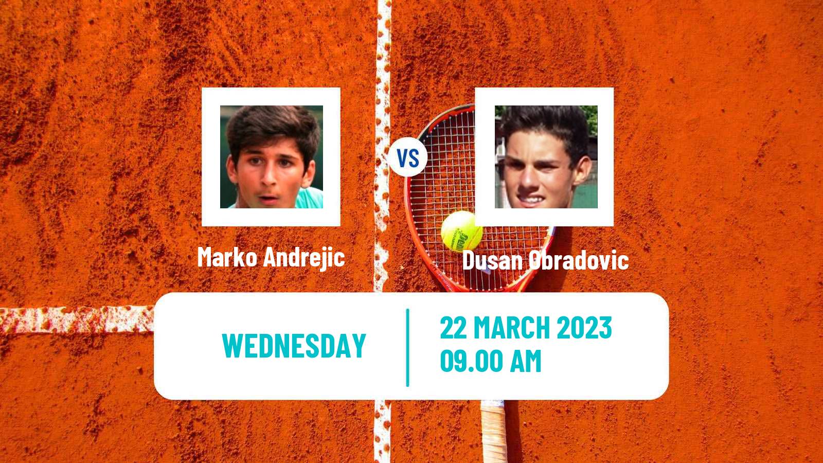 Tennis ITF Tournaments Marko Andrejic - Dusan Obradovic