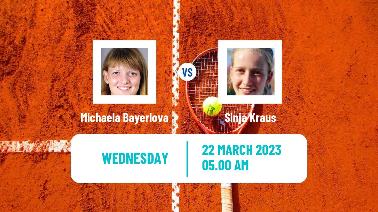 Tennis ITF Tournaments Michaela Bayerlova - Sinja Kraus