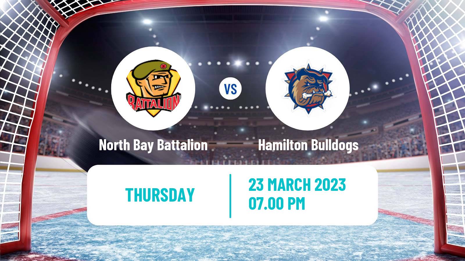 Hockey OHL North Bay Battalion - Hamilton Bulldogs