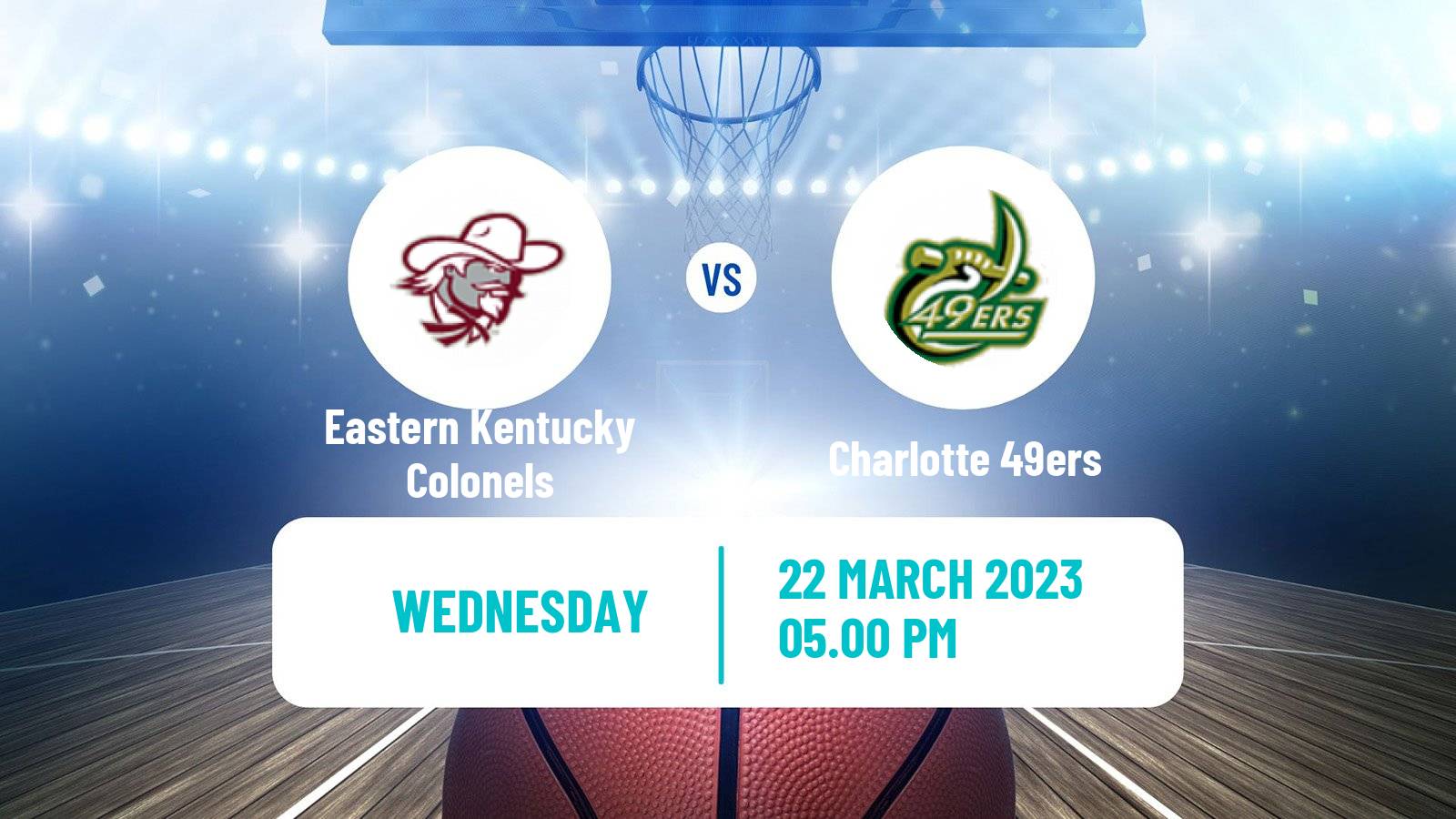 Basketball CBI Eastern Kentucky Colonels - Charlotte 49ers