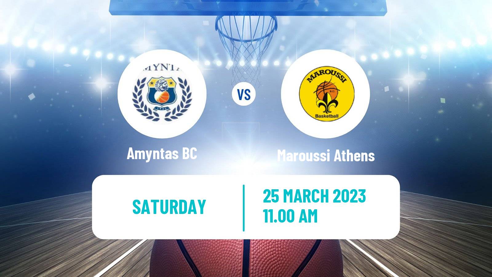 Basketball Greek Elite League Basketball Amyntas - Maroussi Athens