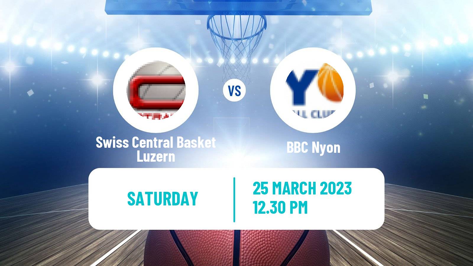 Basketball Swiss SB League Basketball Swiss Central Basket Luzern - BBC Nyon