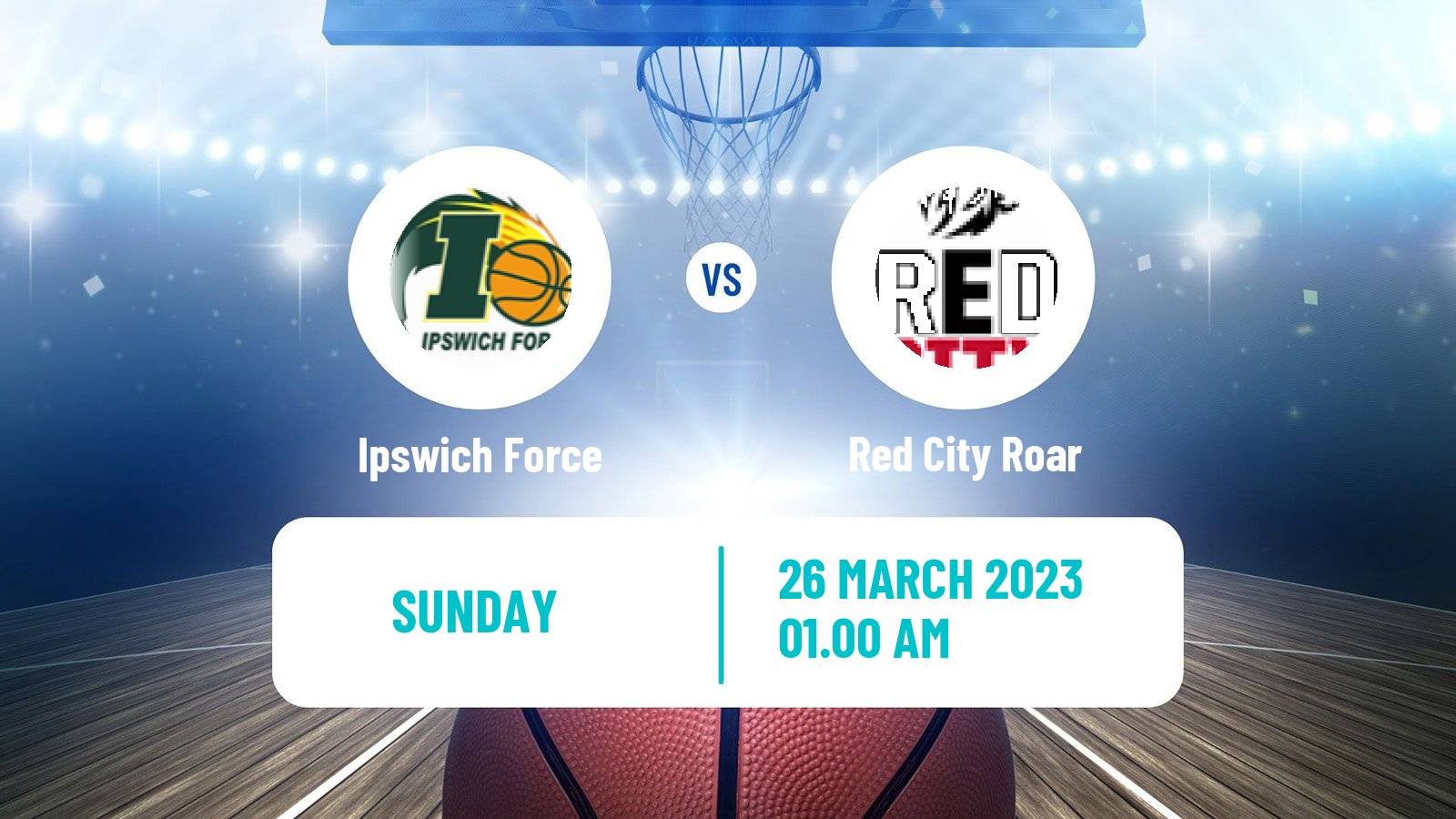 Basketball Australian NBL1 North Ipswich Force - Red City Roar