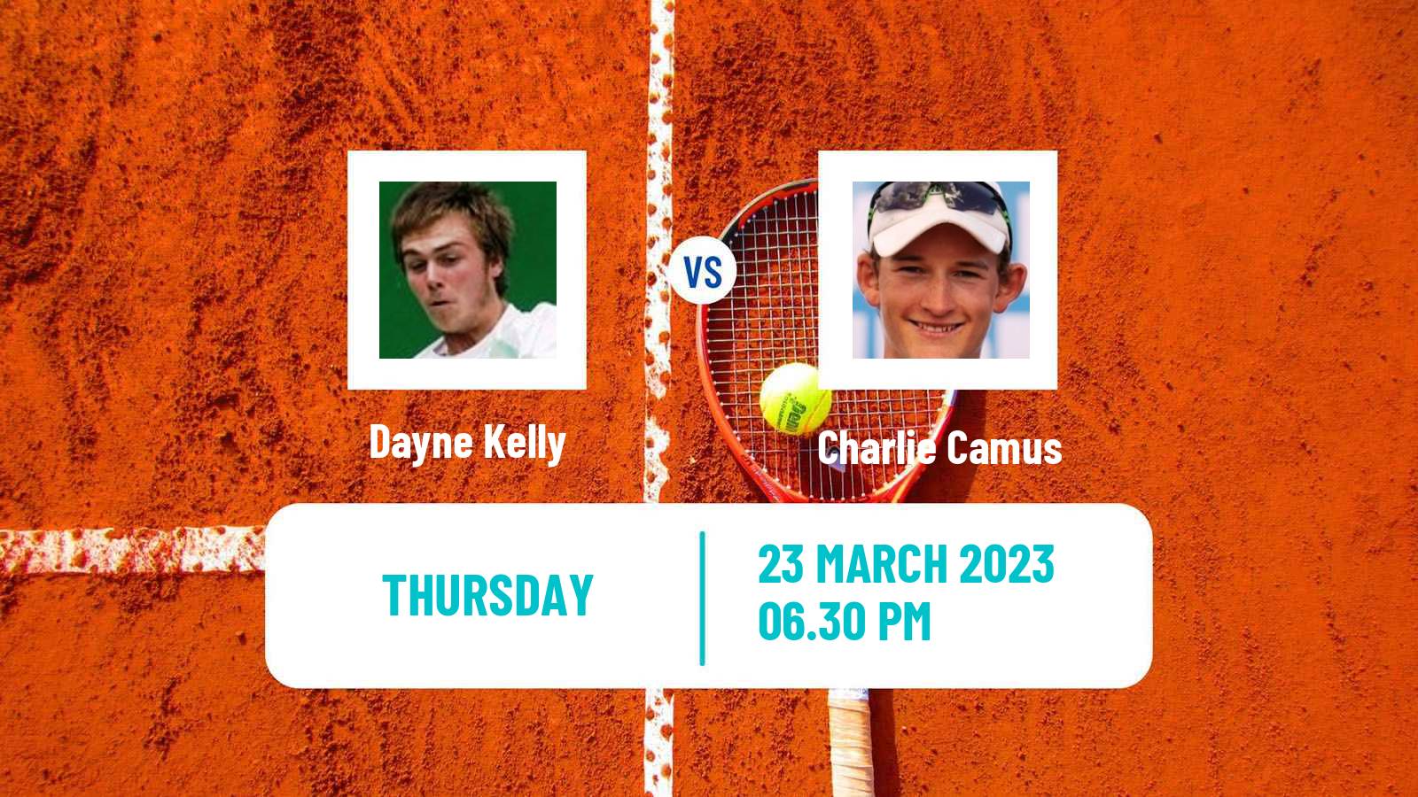 Tennis ITF Tournaments Dayne Kelly - Charlie Camus