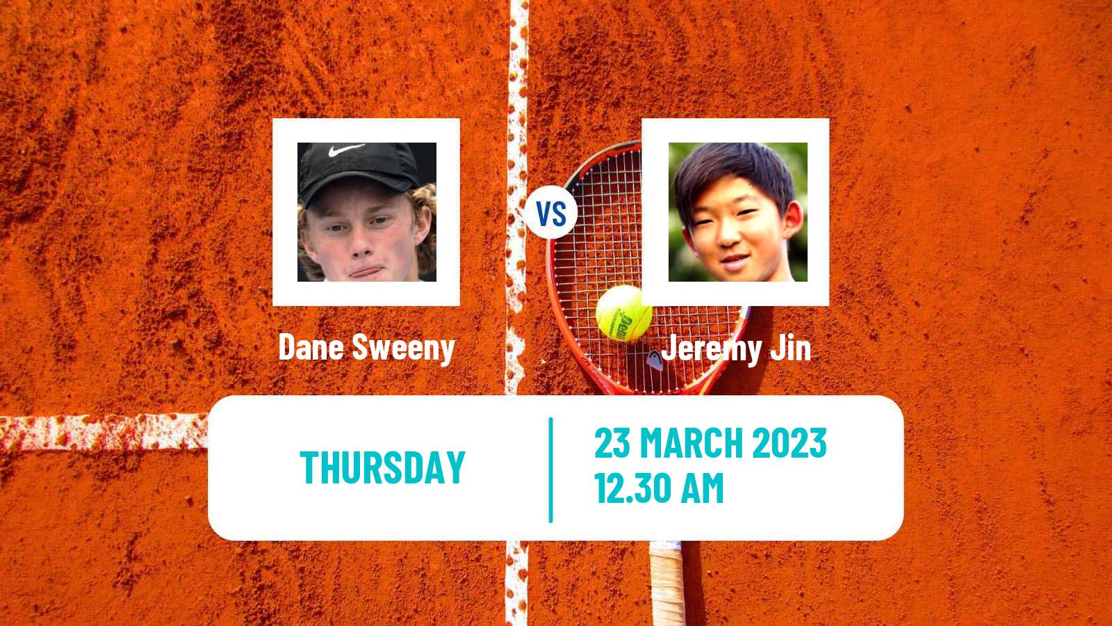 Tennis ITF Tournaments Dane Sweeny - Jeremy Jin