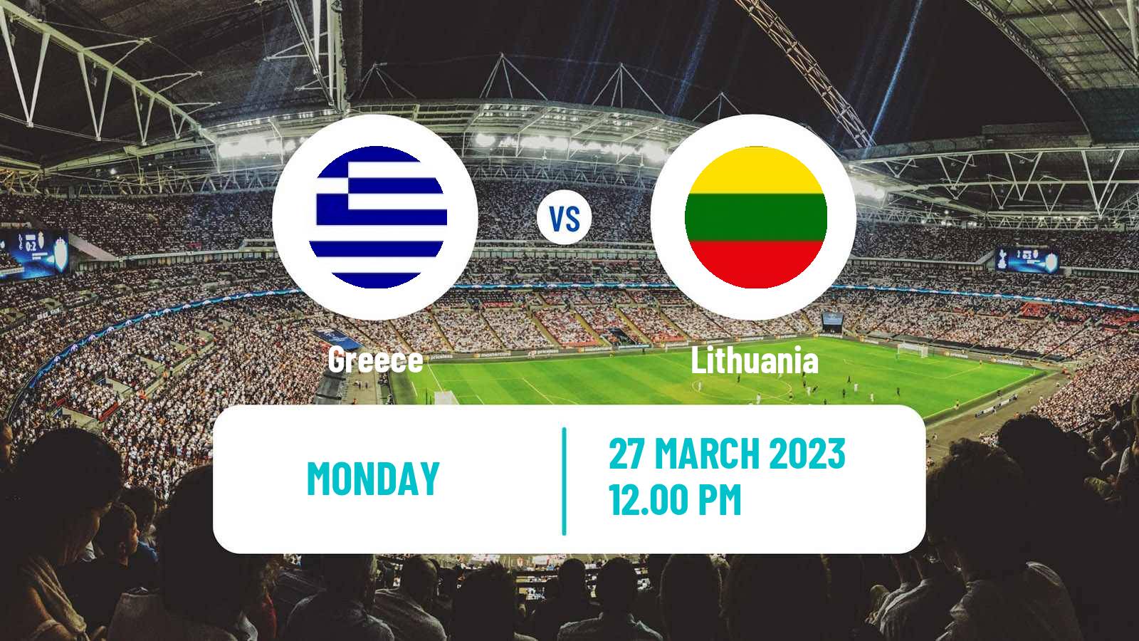 Soccer Friendly Greece - Lithuania