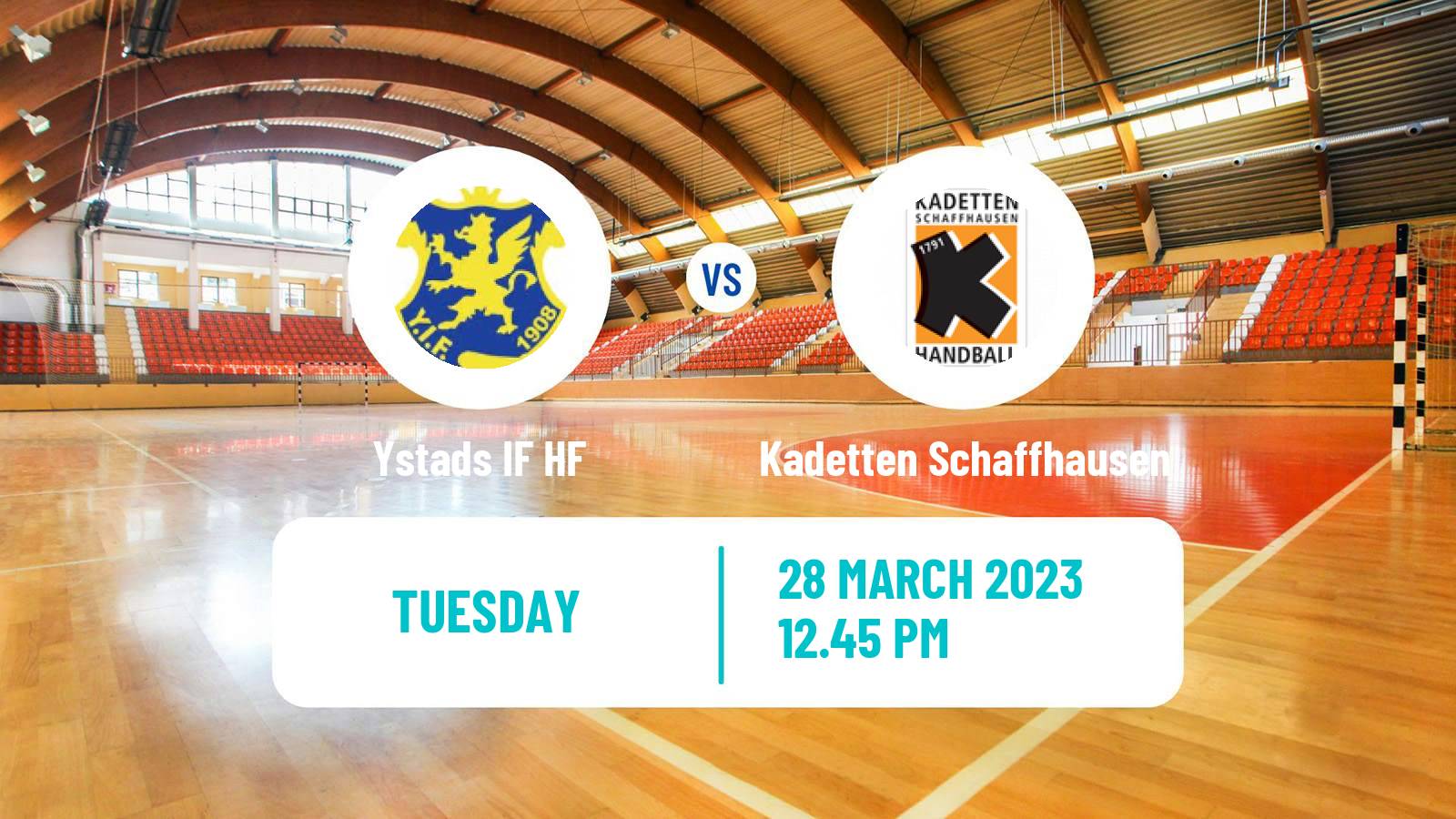 Handball EHF European League Ystads IF - Kadetten Schaffhausen