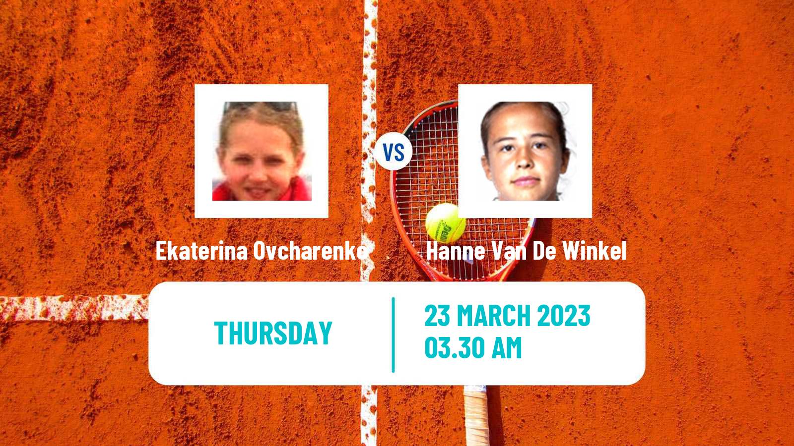 Tennis ITF Tournaments Ekaterina Ovcharenko - Hanne Van De Winkel