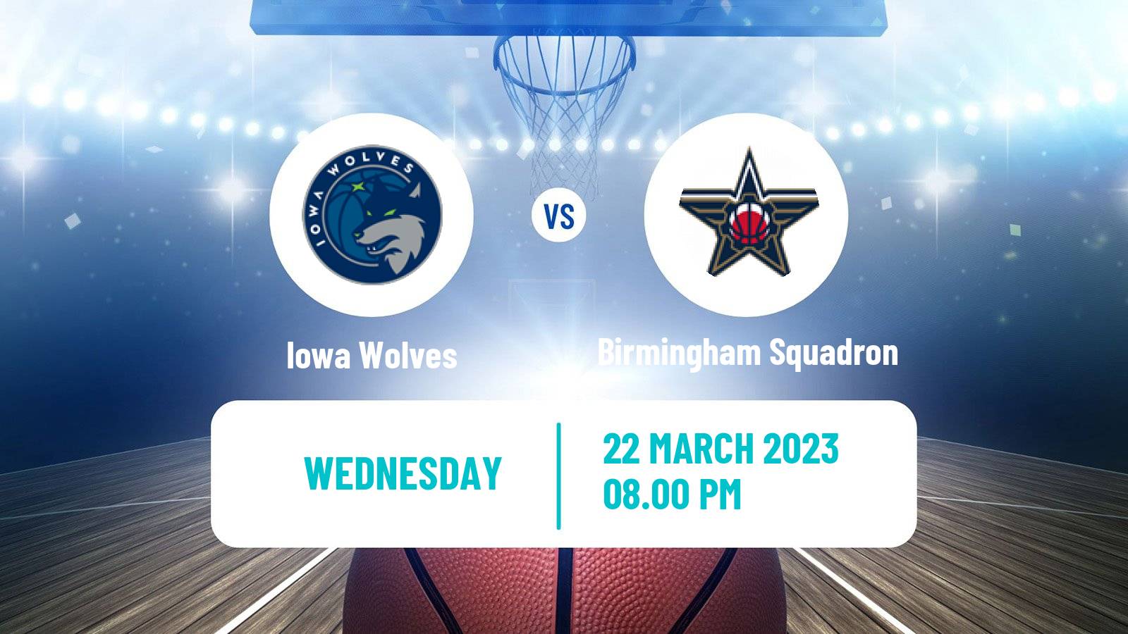 Basketball NBA G-League Iowa Wolves - Birmingham Squadron