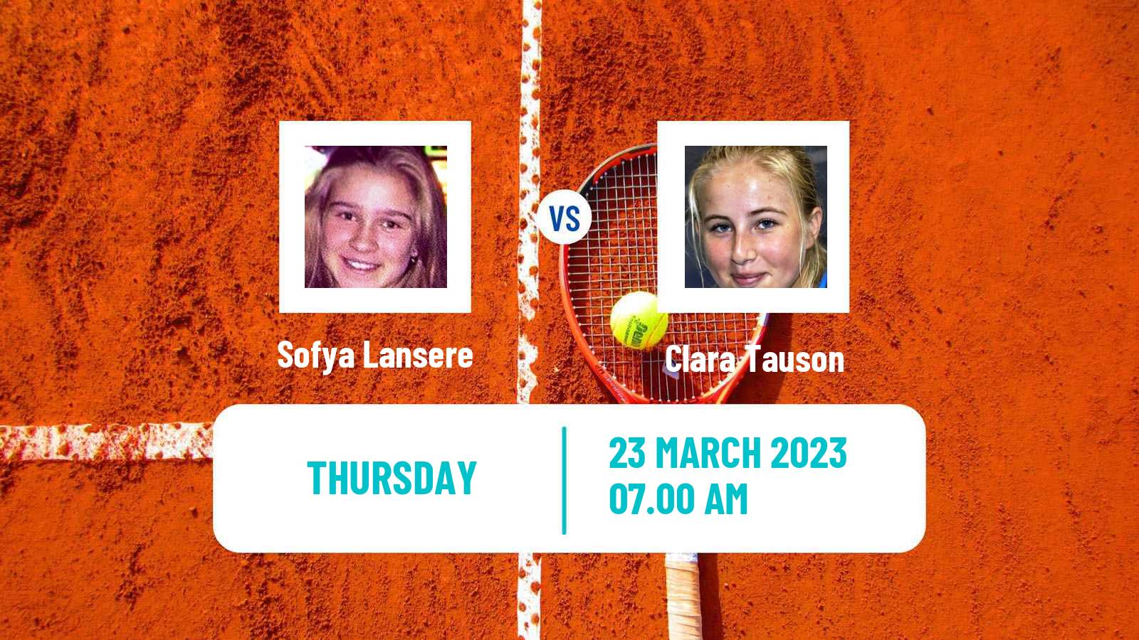 Tennis ITF Tournaments Sofya Lansere - Clara Tauson