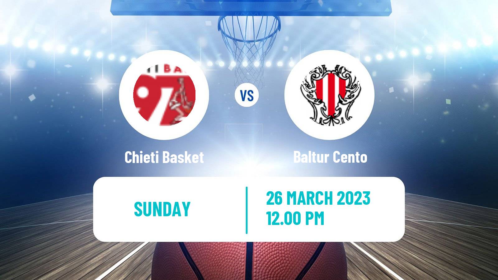 Basketball Italian Serie A2 Basketball Chieti Basket - Baltur Cento