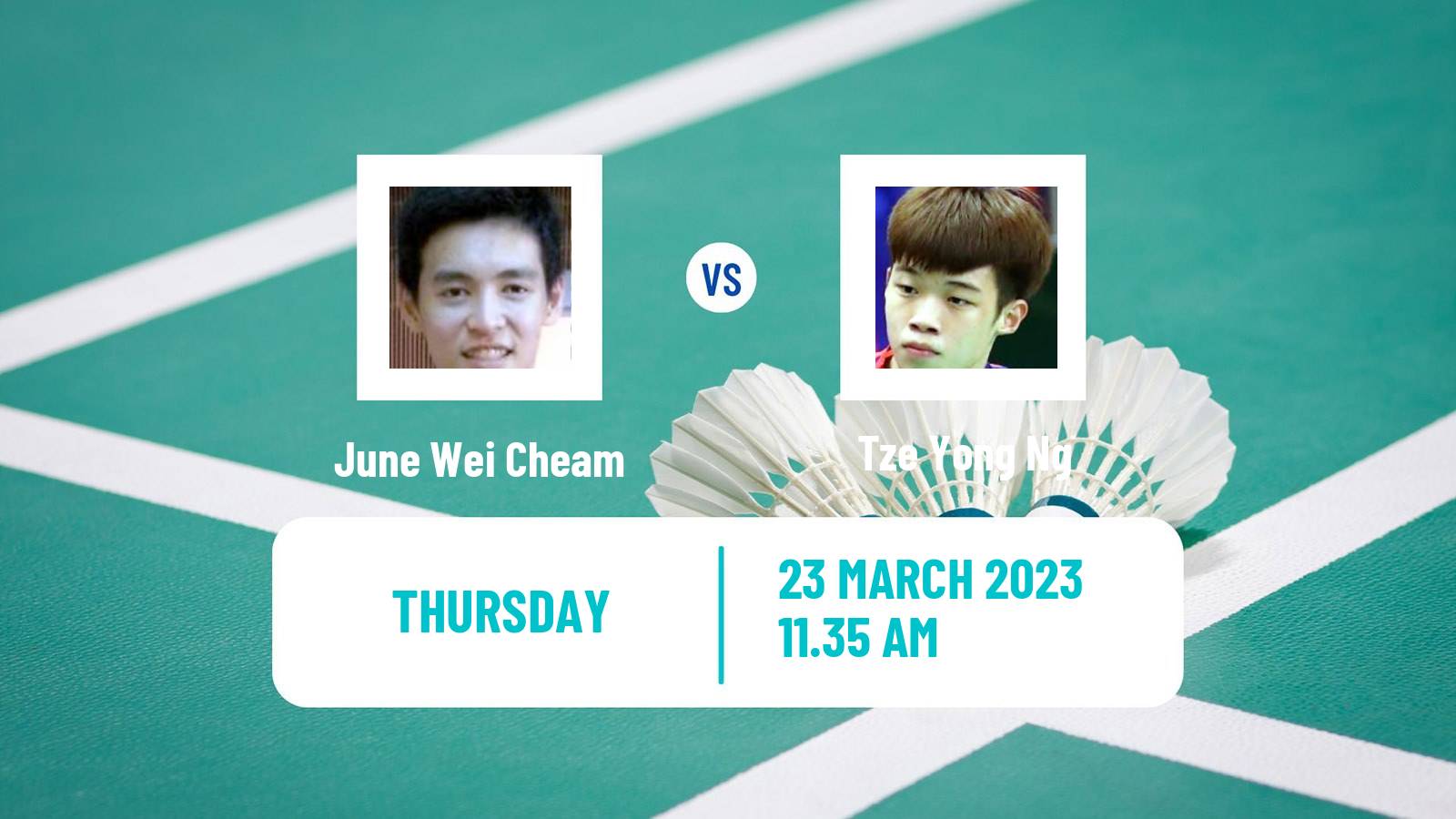 Badminton Badminton June Wei Cheam - Tze Yong Ng
