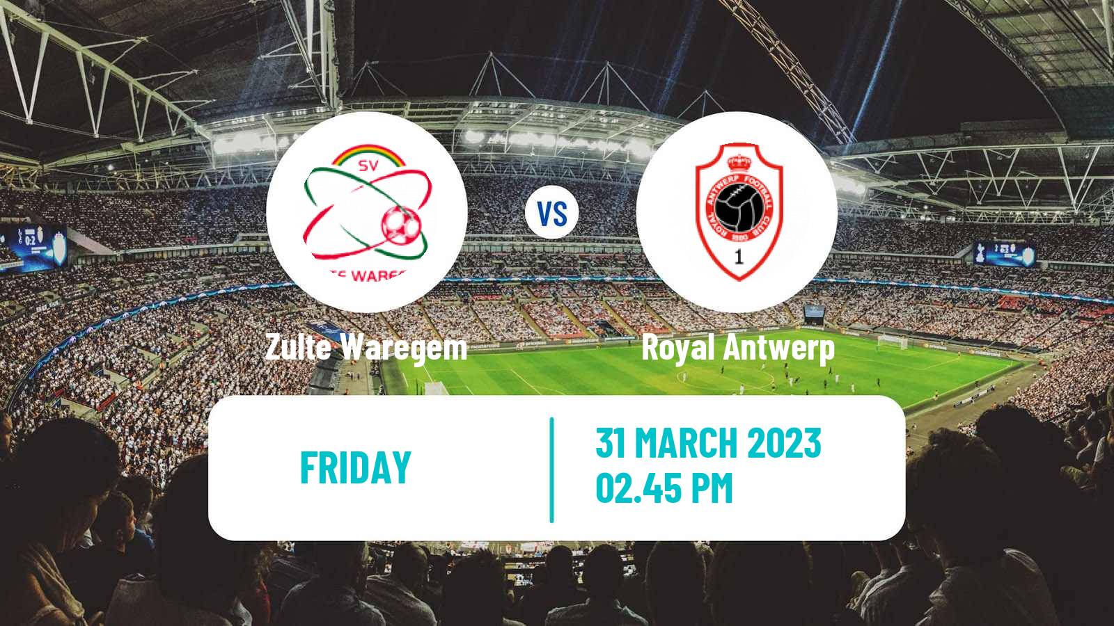 Soccer Belgian Jupiler Pro League Zulte Waregem - Royal Antwerp