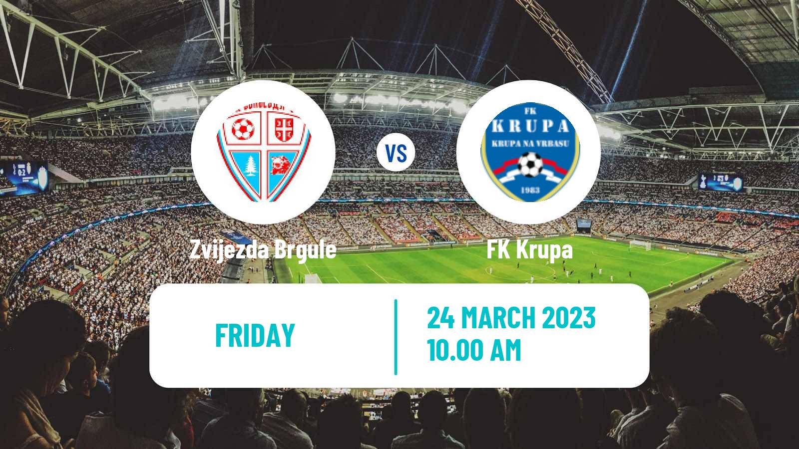 Soccer Bosnian Prva Liga RS Zvijezda Brgule - Krupa