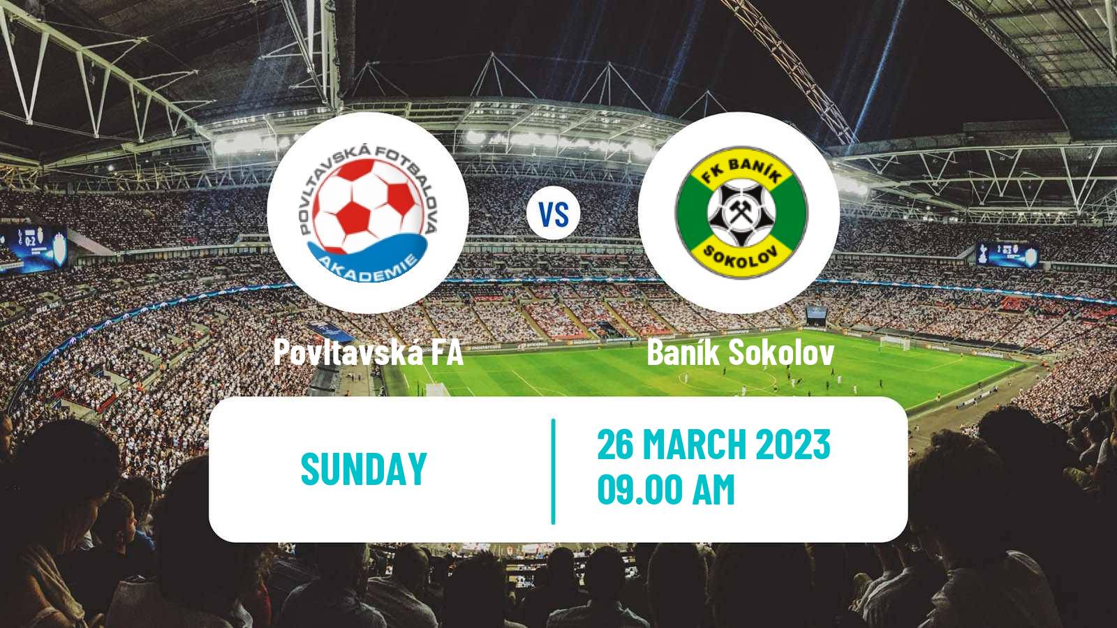 Soccer Czech CFL Group A Povltavská FA - Baník Sokolov