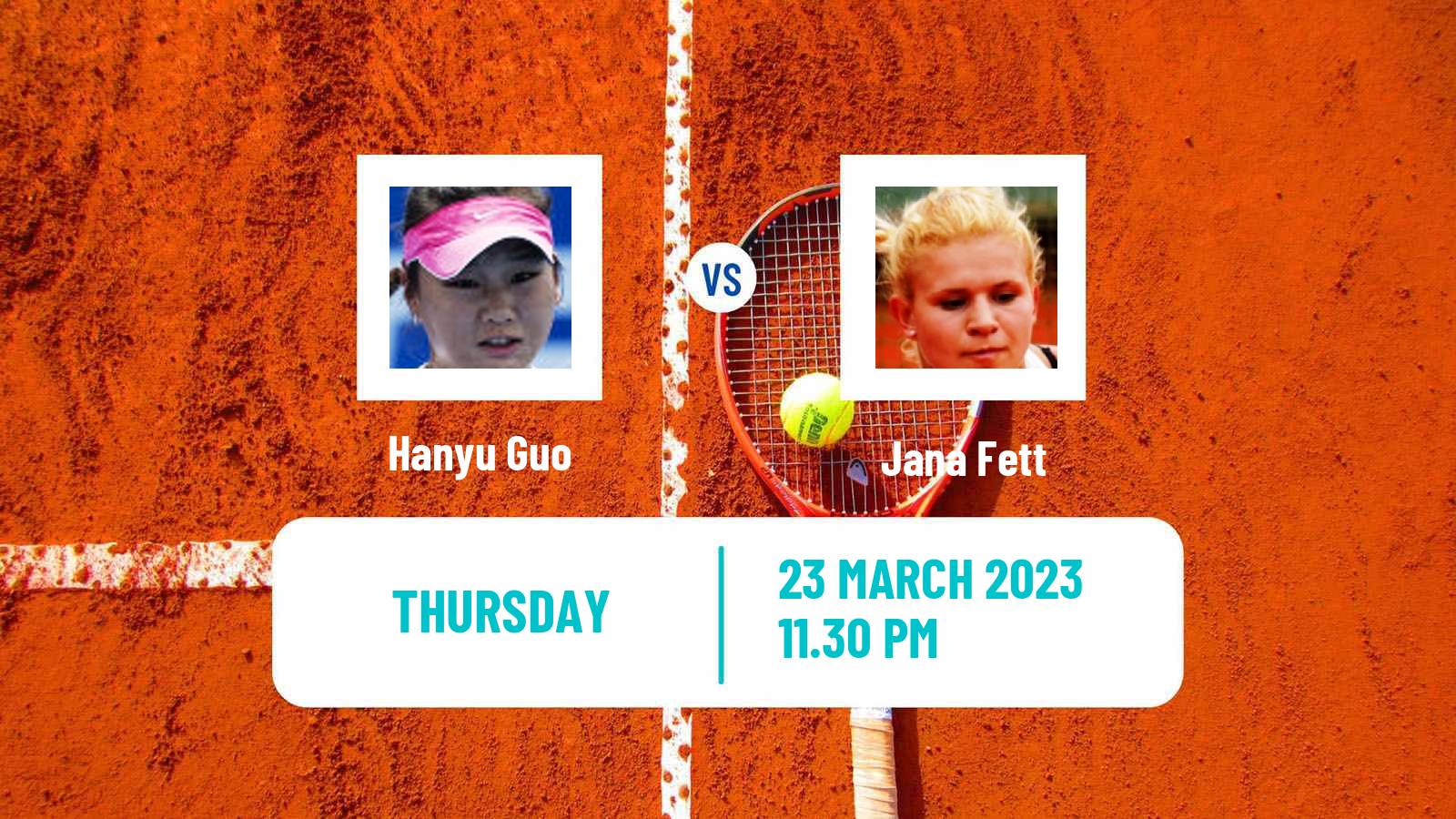 Tennis ITF Tournaments Hanyu Guo - Jana Fett