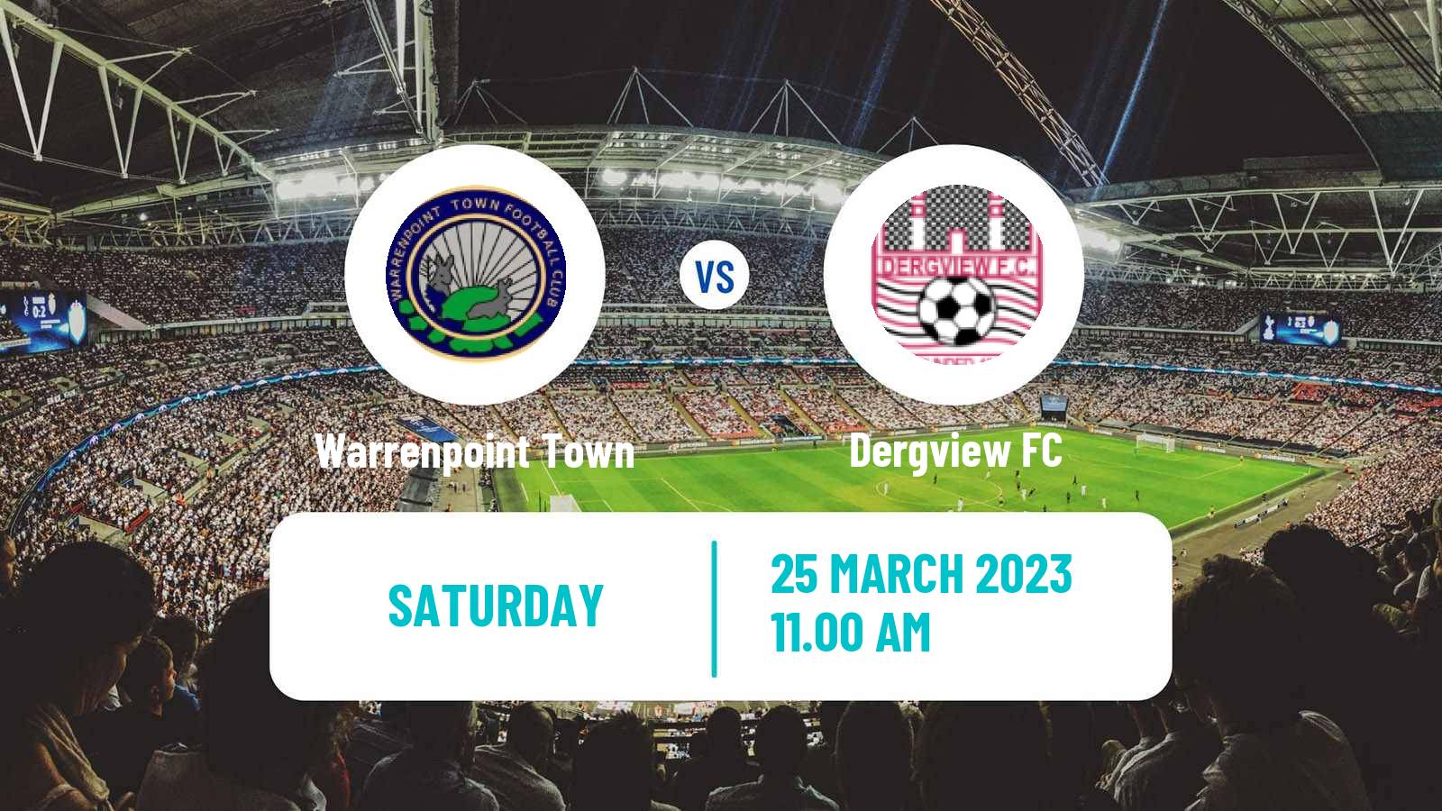 Soccer Northern Irish Championship Warrenpoint Town - Dergview