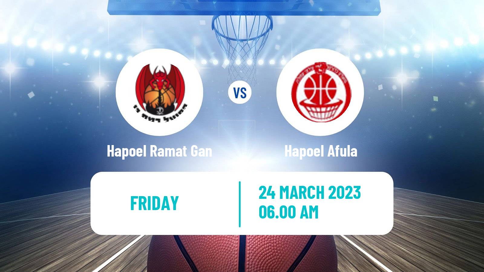 Basketball Israeli Liga Leumit Basketball Hapoel Ramat Gan - Hapoel Afula