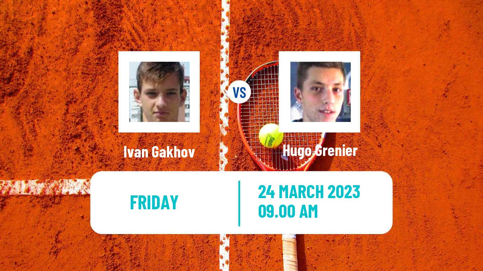 Tennis ATP Challenger Ivan Gakhov - Hugo Grenier