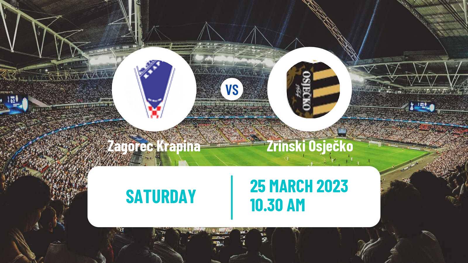 Soccer Croatian Druga NL Zagorec Krapina - Zrinski Osječko