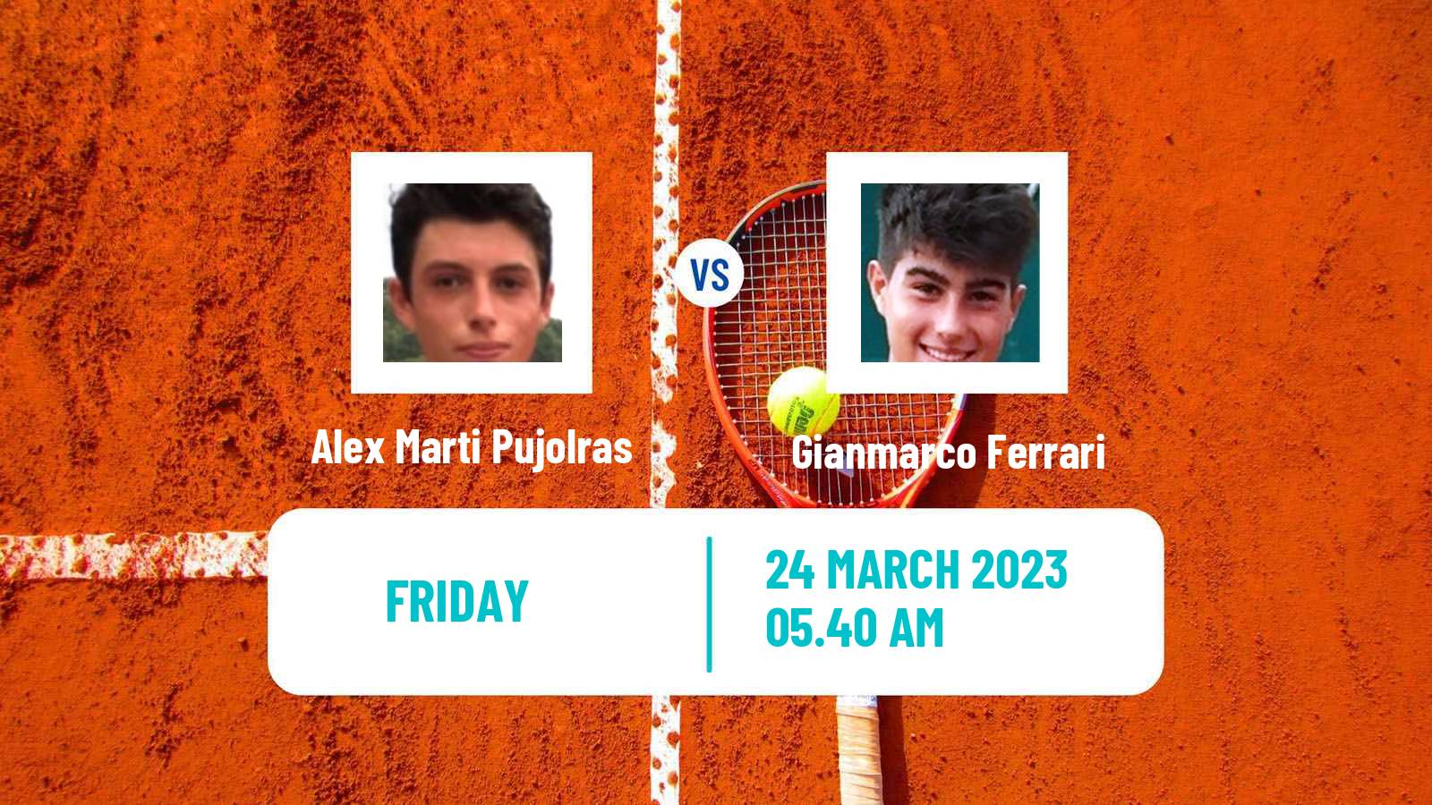 Tennis ITF Tournaments Alex Marti Pujolras - Gianmarco Ferrari