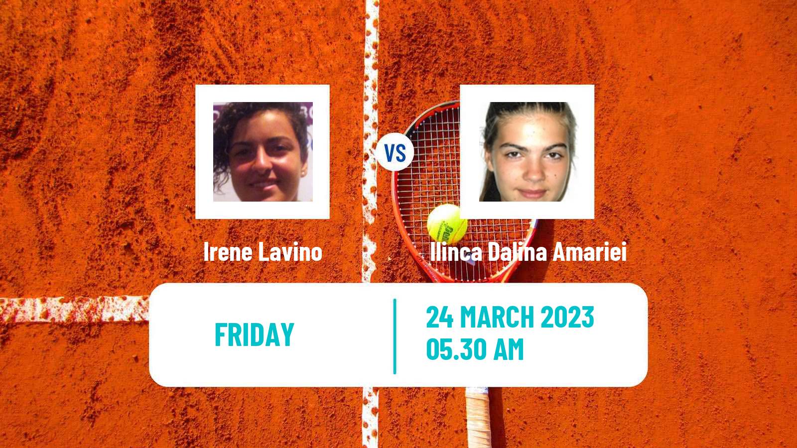 Tennis ITF Tournaments Irene Lavino - Ilinca Dalina Amariei