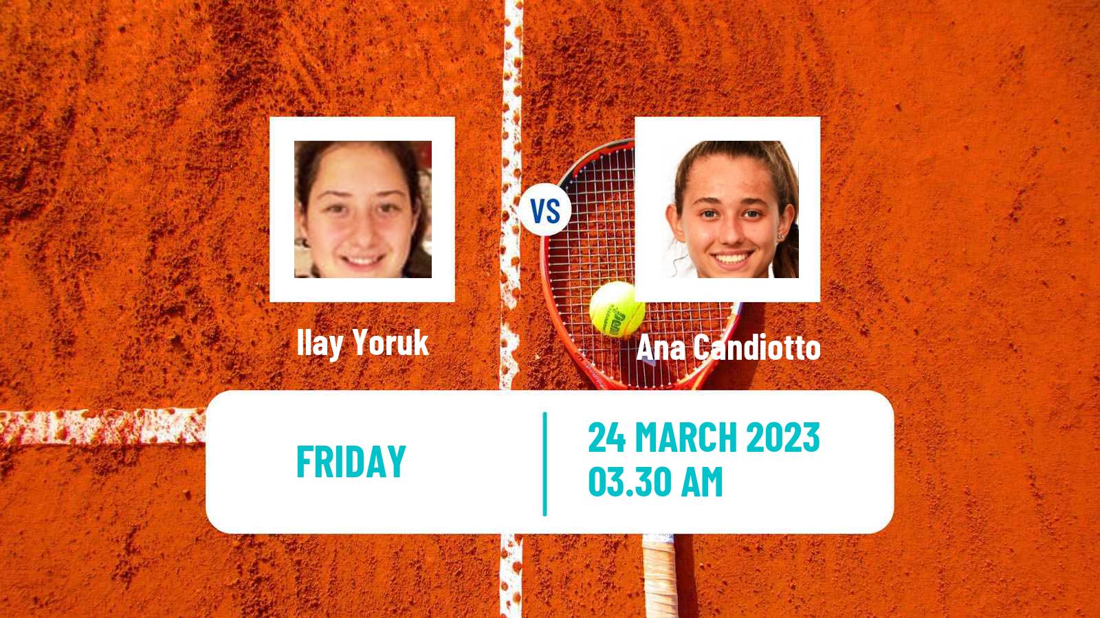 Tennis ITF Tournaments Ilay Yoruk - Ana Candiotto